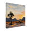 Art mural sur toile tendue - «Desert Sky at Joshua Tree II» de Walker Noble pour décoration de salon, de chambre à coucher ou de bureau - 24 x 24