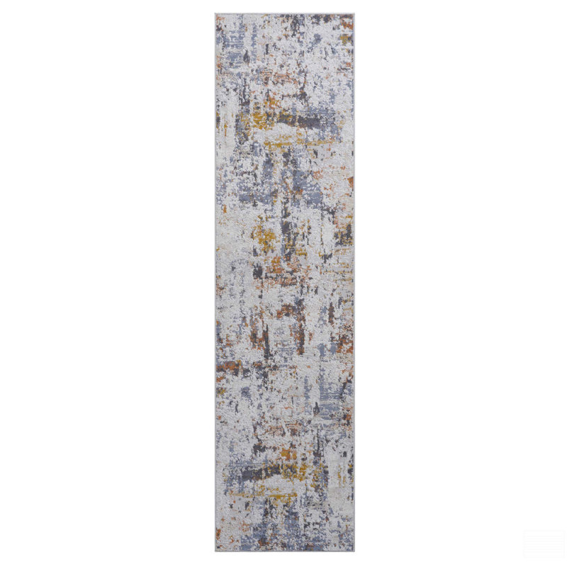 Tapis de couloir abstrait 2 x 8, Tapis de couloir 2 pi 2 po x 8 pi