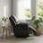  39" Luxe Comfort Manual Recliner with Nailhead Trim, Black-116842810