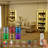 4-Tier Glass Display Shelf With RGB Lights, LED Lighted Curio Cabinet, Adjustable Storage And Hooks For Versatile Use
