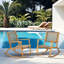 Chaise berçante d'extérieur 2 pièces en osier-1207740505