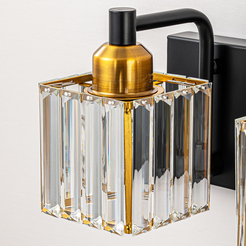 Corstiaan Dimmable Vanity Light, Matte Black/Gold, 5