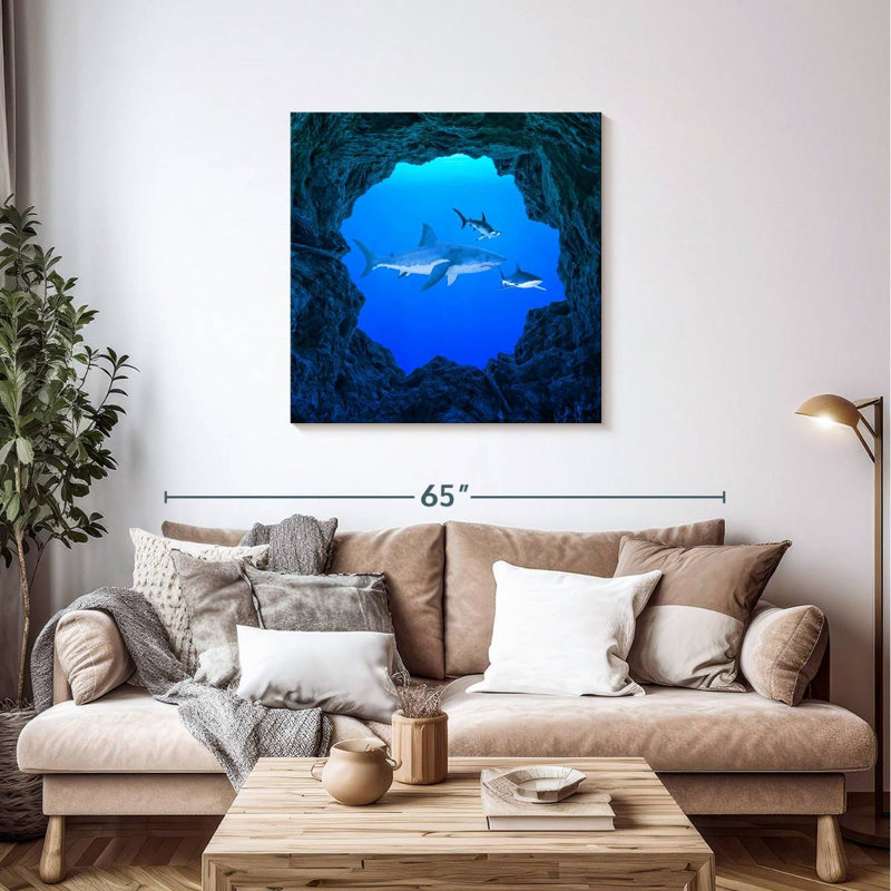 Brampt Sharks Ocean Hole, 36" H x 36" W