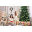 Arbre de Noël 4 pi en PVC + PE avec 919 pointes - Arbre à charnières plein et luxuriant avec support en métal, assemblage facile, conception d'aiguille mixte réaliste-350109276