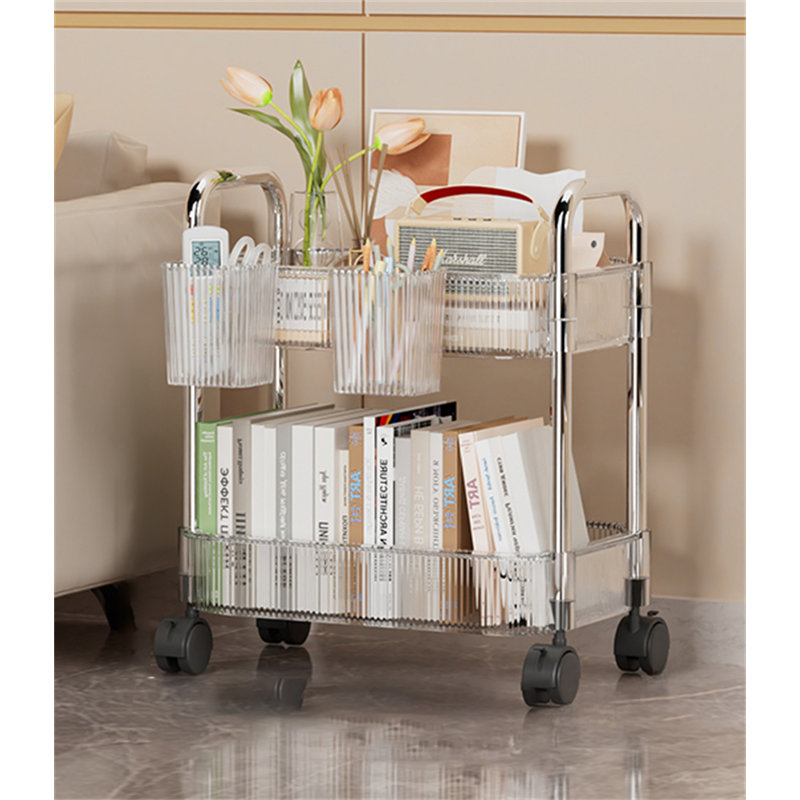 Alyaa 16.14'' H x 13.77'' W Book Cart