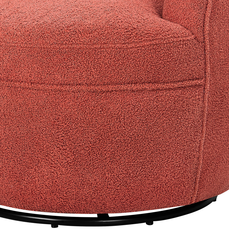 Chaise pivotante à 360 degrés - Corail avec doublure chaleureuse, Coral