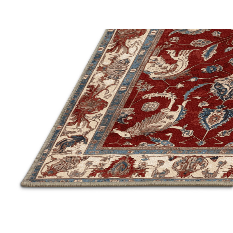 Tapis brun lavable à la machine, Carré 6 pi