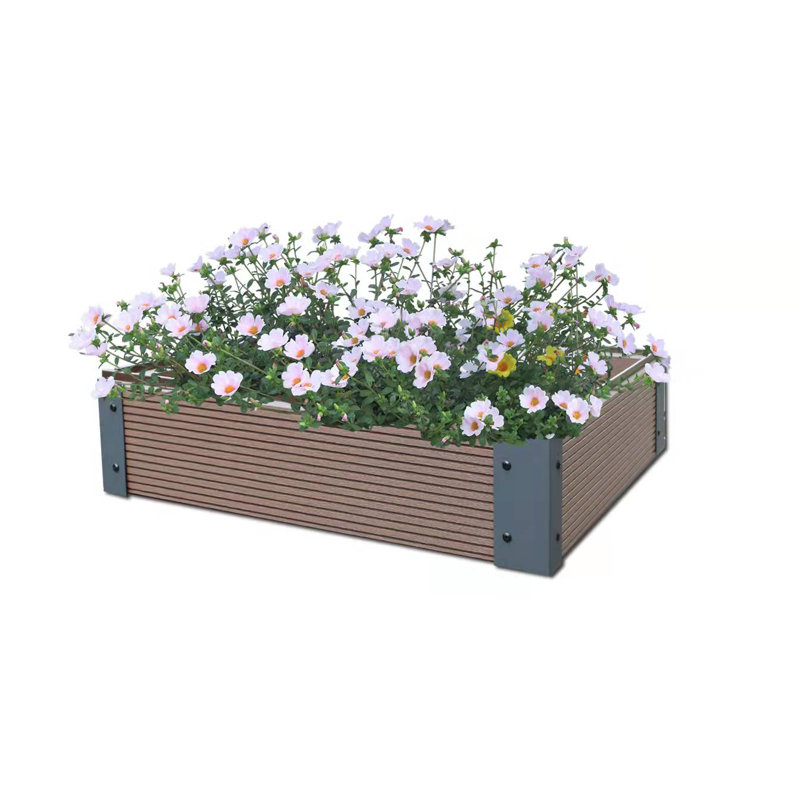Lit de jardin surélevé en composite Gioanni, H 6,25 po x l 48 po x P 48 po