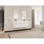 Meuble-lavabo mural 60 po avec lavabo double en résine épaisse