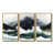 Toile avec cadre flottant or