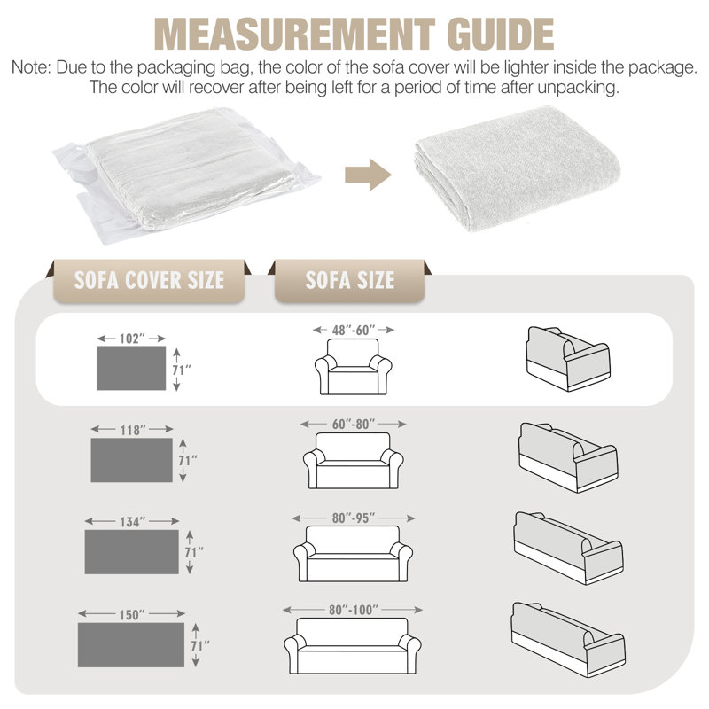 Housse de canapé 1,2,3,4 places, housse de canapé modulaire lavable, housse de canapé de couverture durable, housse de lit pour animaux de compagnie par Latitude Run®