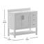 Ensemble de meuble-lavabo simple 36 po avec lavabo, armoire, tablette de rangement ouverte et tiroirs de rangement Caniya-1030700855-1054958062-1045739432