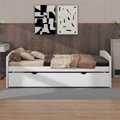 Twin Platform Bed with Trundle
