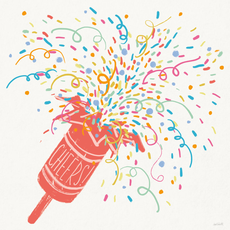 «Lets Celebrate III», reproduction sur toile, H 36 po x l 36 po