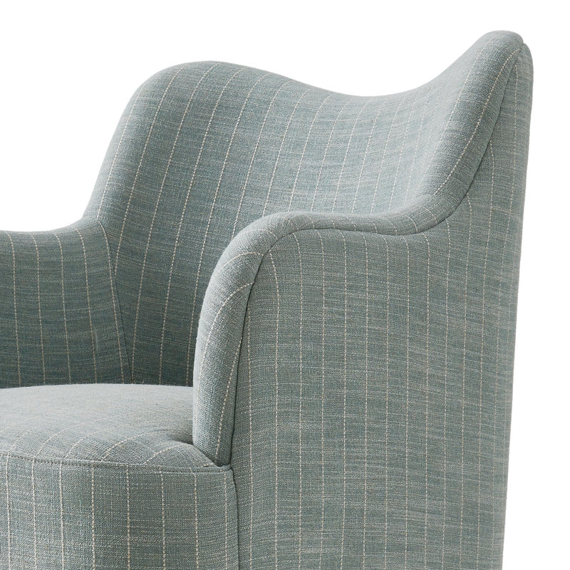 Chaise de salle à manger Cordelle, Spa à rayures bleues, Spa Blue Stripe