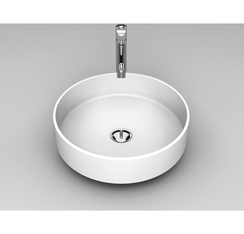 Rho 16.2'' L Bathroom Sink, Starlight White