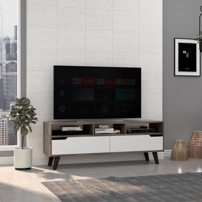 Tv Stand For TV´S Up 51", Two  Drawers, Four Legs, Three Open Shelves (TV Stand)
