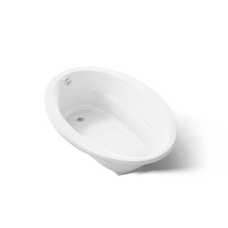 Sunward® 60" x 42" Drop In Soaking Bathtub, White