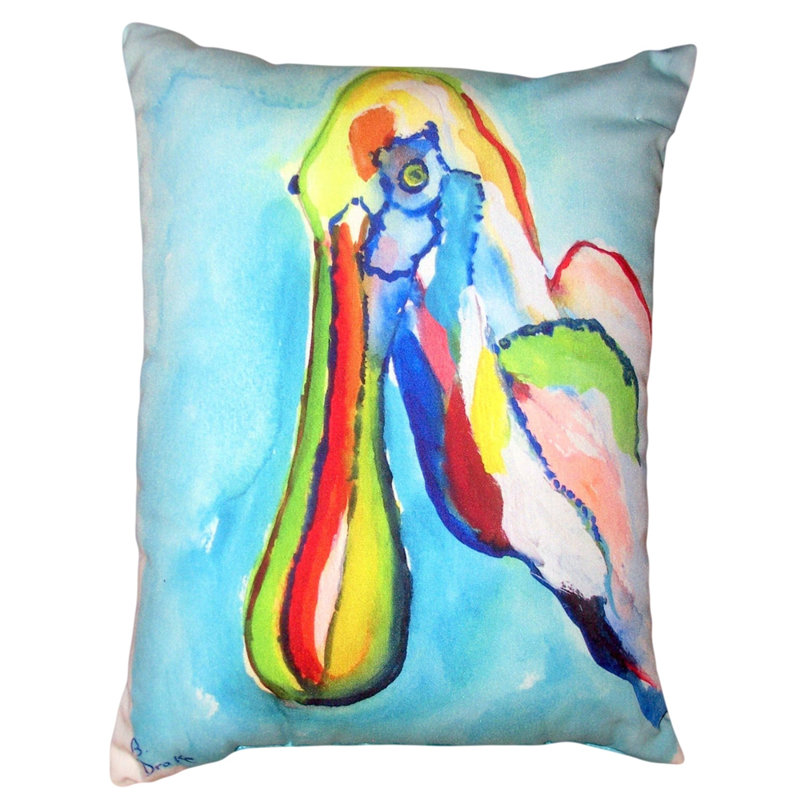 Outdoor Reversible Throw Pillow