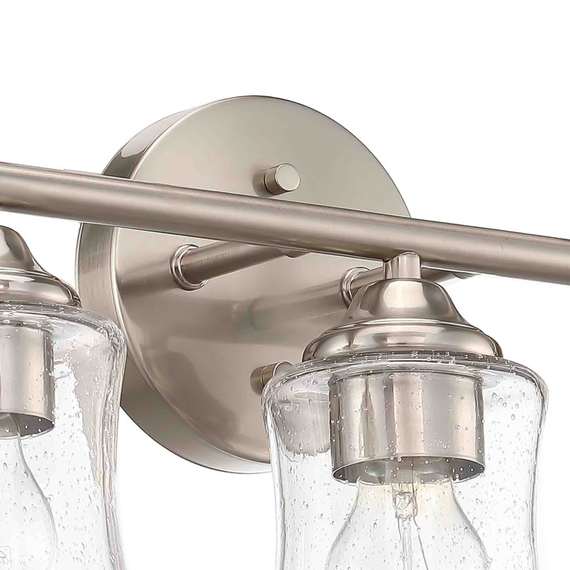 3-Light Dimmable Brushed Nickel Vanity Light