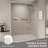 Double Sliding Shower Door, Semi-Frameless Bypass Bathroom Sliding Door With 1/4" (6Mm) Tempered Glass For Walk-In Shower-120559076