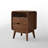16.5"W Black Walnut Fully-assembled Nightstand with 2 Drawers-102298773-105848663