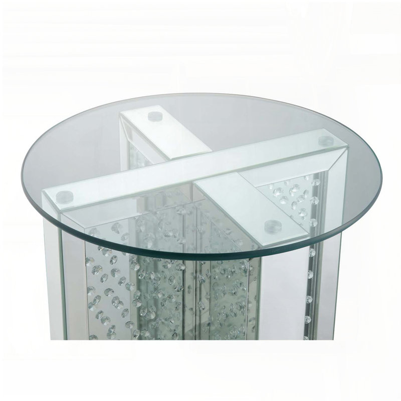 Glass Top End Table