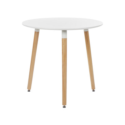 Mcallier Round Solid Wood Base Dining Table