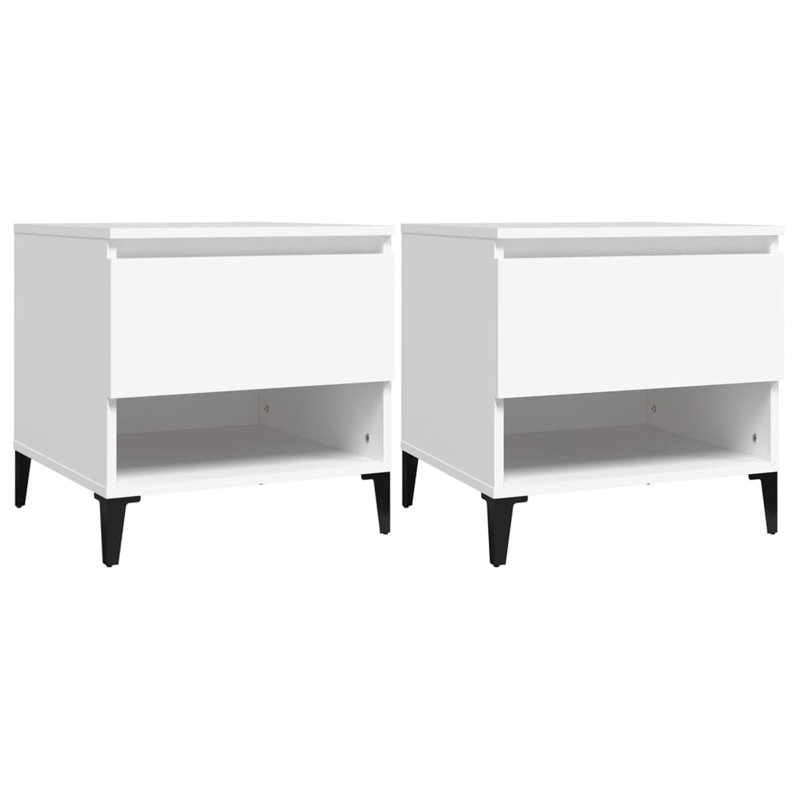 Leegan Side Table Set, White