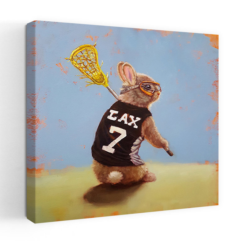 Lapin Lax contemporain, art urbain forêt, H 24 po x l 24 po