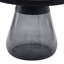 Table d'appoint ronde 24 po Aeryn avec plateau en titane noir mat et base en verre gris fumé-1651586352-1651586357-1651586359