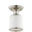 Plafonnier semi-encastré 1 lumière 5,5 po Wilczek-19294463