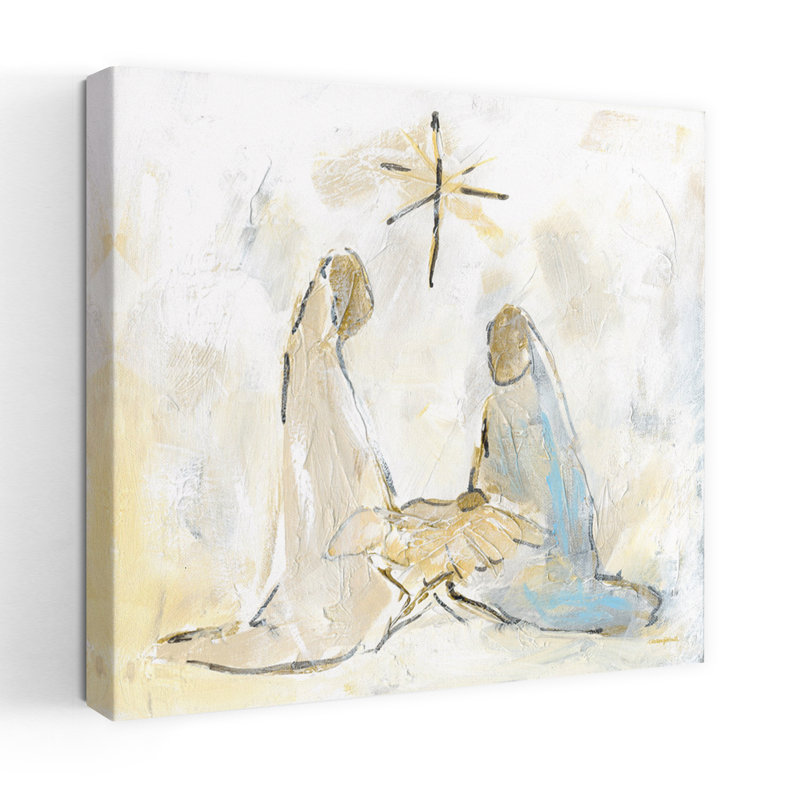 Sainte Famille, art des fêtes minimaliste, H 18 po x l 18 po