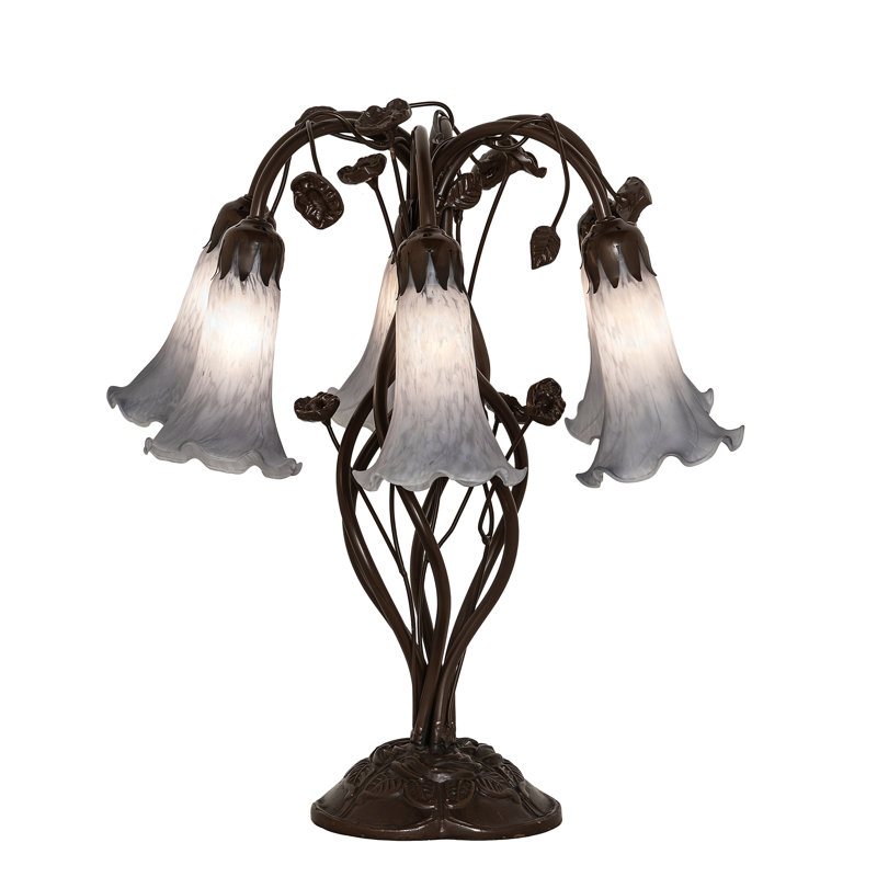 Lampe de table 6 lumières l 19 po Tiffany Pond