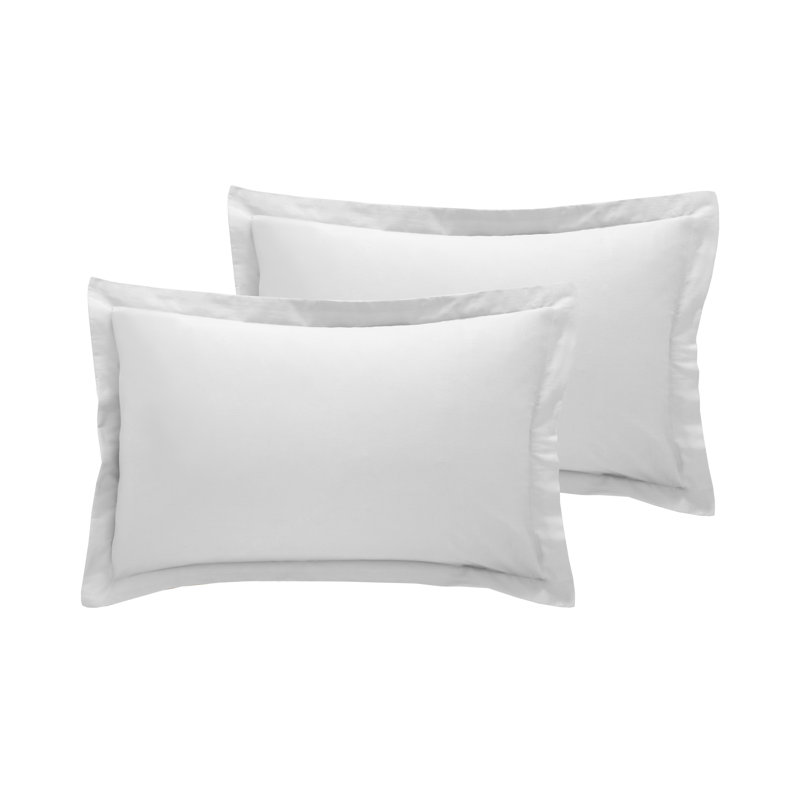 100% Cotton Oxford Pillow Case, White