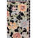 Hollander Floral Hand Hooked Wool Black Area Rug