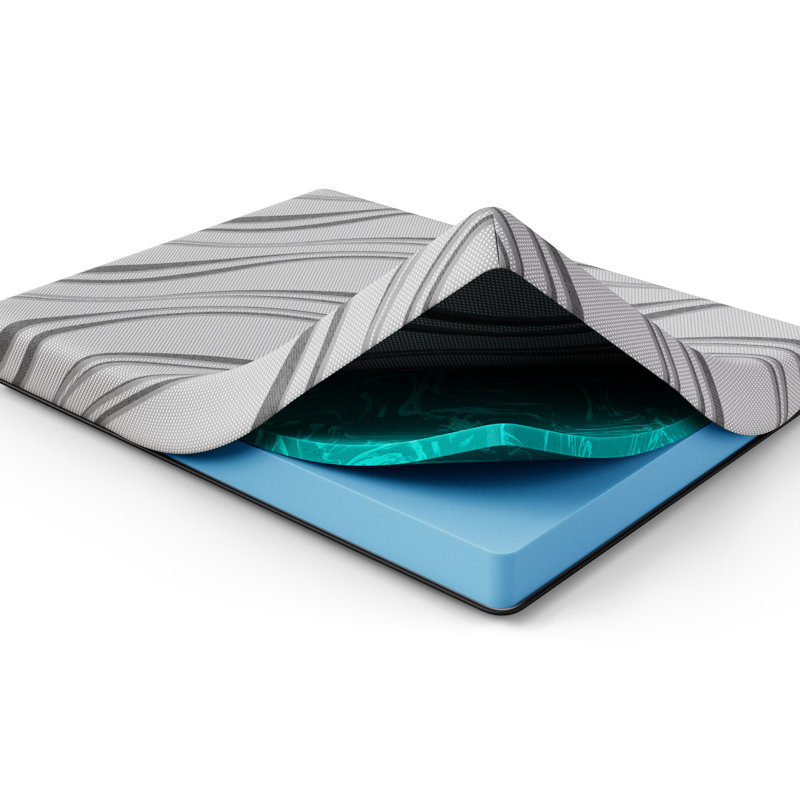 Matelas simple avec mousse de gel de 8 po Nl - ferme, mousse de gel pour un sommeil divin, confort haute densité, base, matelas ferme de taille grise, mousse viscoélastique