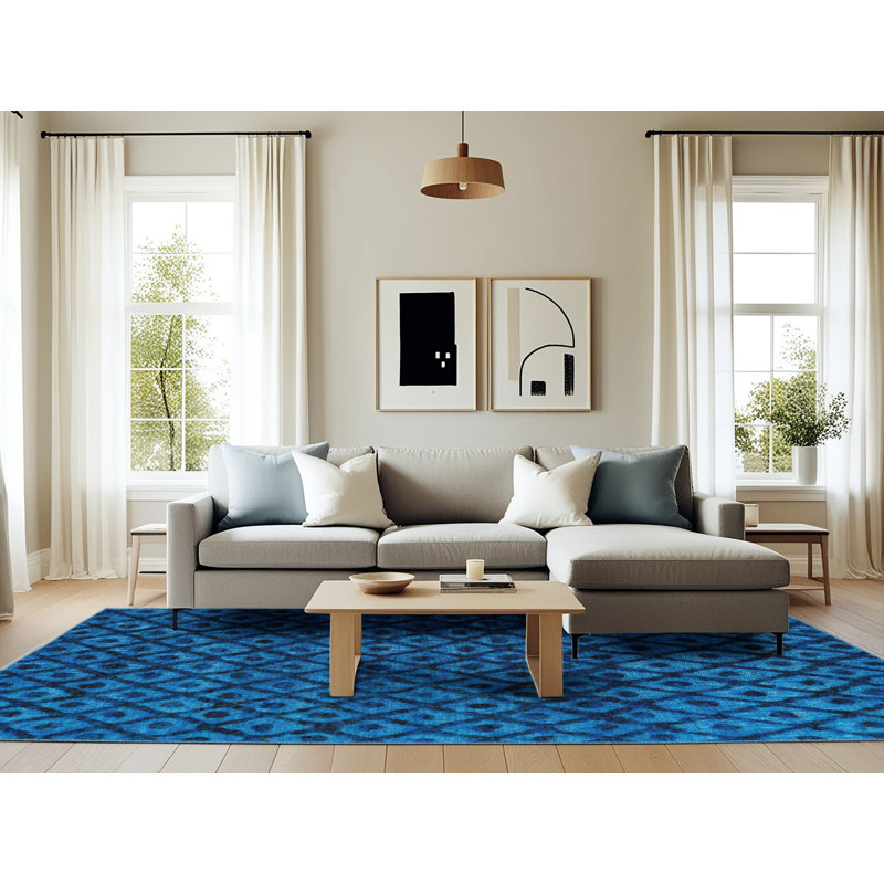 Abstract Indoor Rug, Rectangle 6' x 9'