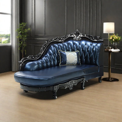 Elegant solid wood carved chair