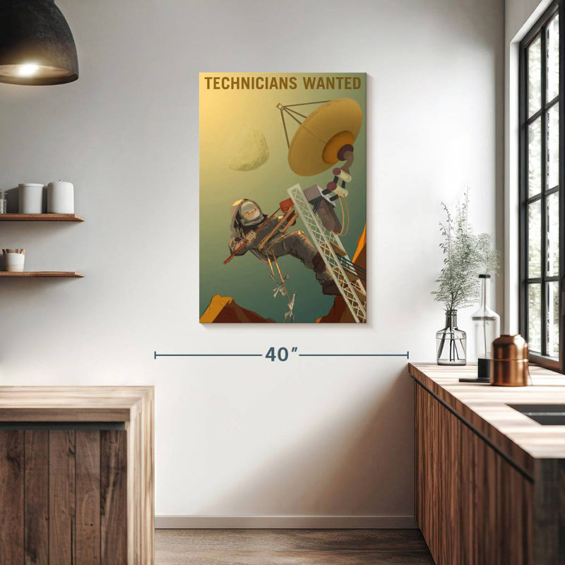 «Oberle Mars Explorers Wanted», affiche II, H 39 po x l 26 po