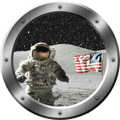Adhésif décoratif astronaute Stelly