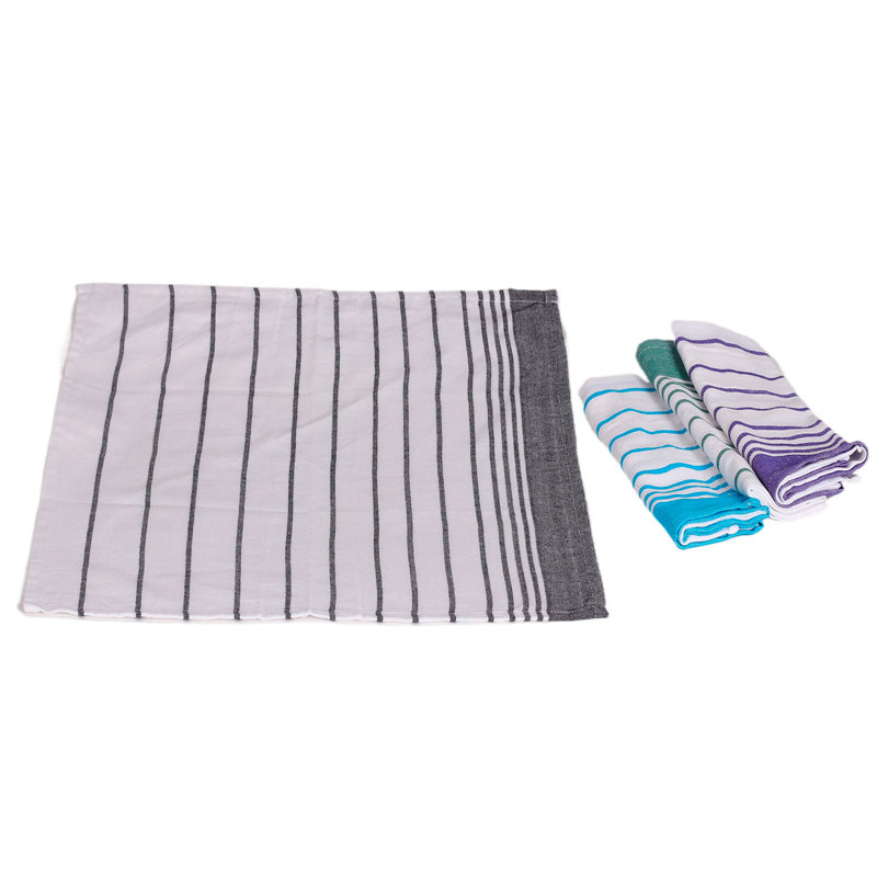 Hazlip Cotton Blend Striped Square Napkin