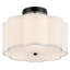 Plafonnier semi-encastré en tissu 3 lumières Tekamah-59518740-59518743