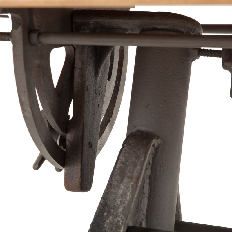 Industrial Loft Solid Wood Drafting Table