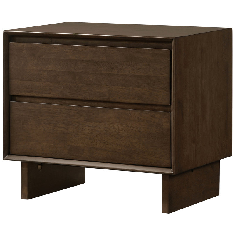 Table de chevet 2 tiroirs Hemlock