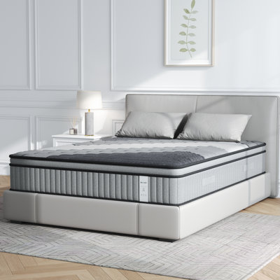 Matelas en mousse à mémoire de forme hybride 12 po dans une boîte, ressorts ensachés individuellement, isolement de mouvement, sommeil silencieux et soulagement de la pression