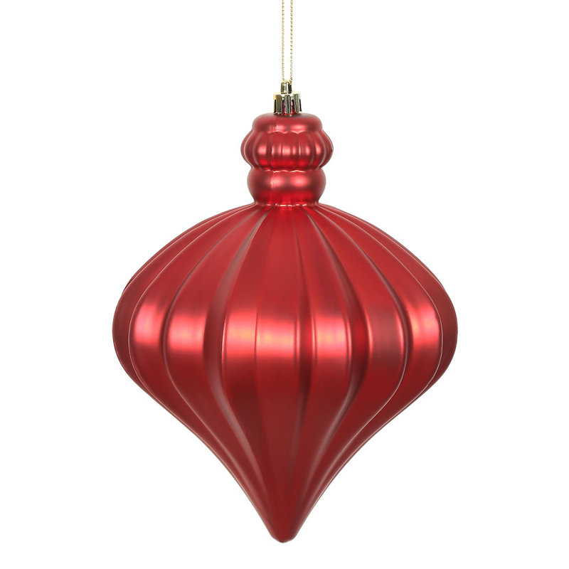 Ornement de Noël oignon 6 po, Rouge