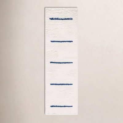 Mayer Handmade Wool Ivory/Navy Rug
