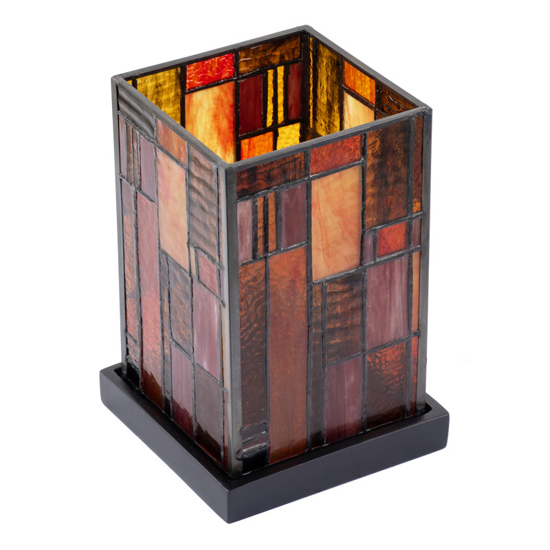Metal Table Lamp, Orange