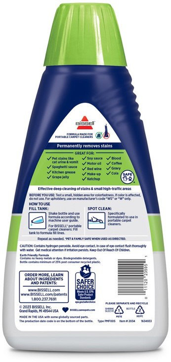 Bissell Pet Pro Oxy Spot & Stain Urine Eliminator Formula